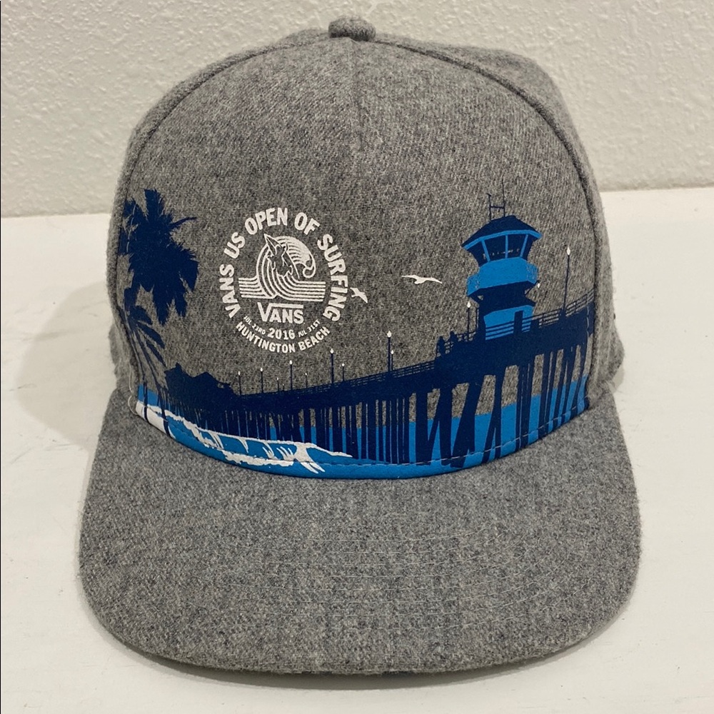 NWOT Vans 2016 US Open Surfing Competition Huntington Beach Wool Snap Back Cap